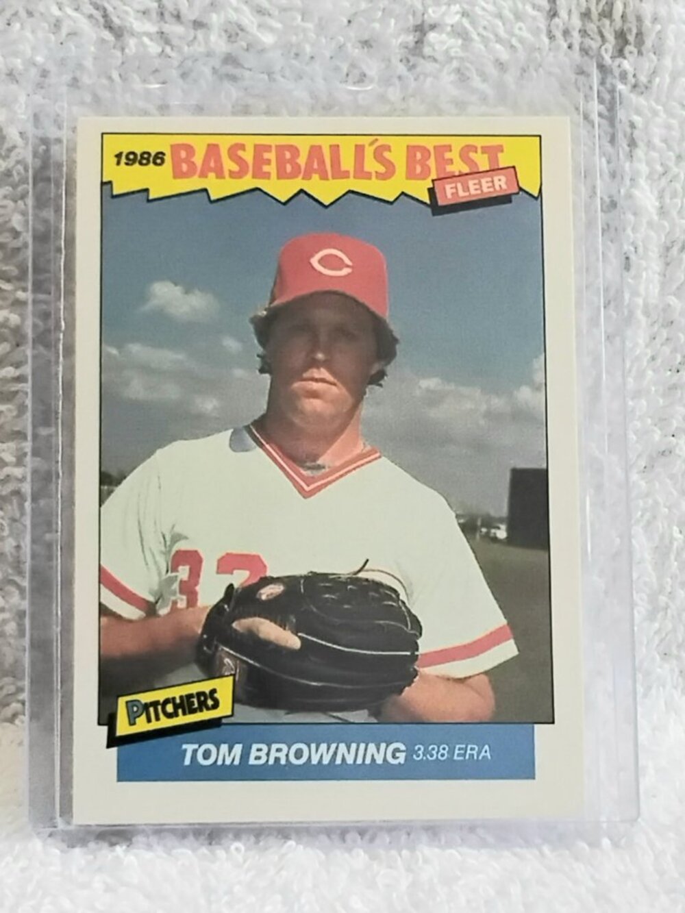 5/$20 Mint 1986 Fleer Tom Browning Baseball's Best Pitchers MLB Card 4!!